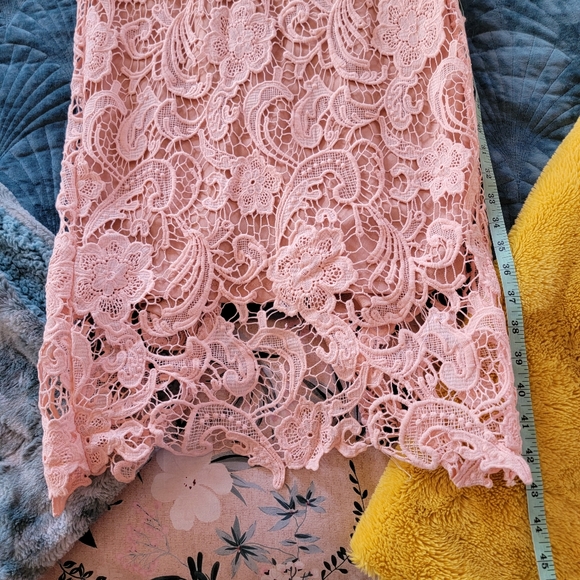 EUC Asos Lace Embroidered Sleeveless Semi Formal Dres - Picture 7 of 10